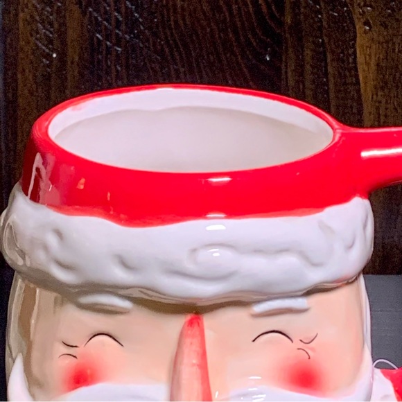 Blinking Santa Claus 26oz Ceramic Christmas Mug - Picture 3 of 10